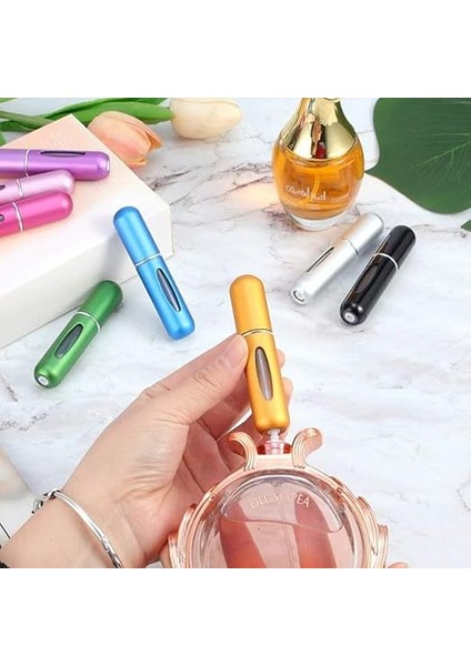 Parfüm Şişesi, Parfüm Şişesinden Doldurulabilir Mini Seyahat Boy Sprey Şişe, Cep Boy Taşınabilir Parfüm Şişesi 2 Adet (Asorti) indirimleri