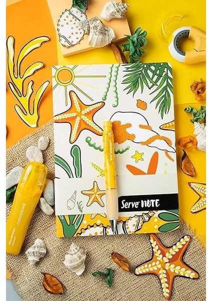 Note Defter 15 x 21 Cızgılı Desenli Hardal Sarı modelleri