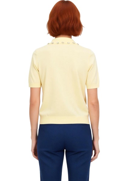 Kadın Ince Triko Polo Üst Şık Detaylı ve Konforlu Günlük Giyim Parçası Kaliteli Şık Rahat Modern modelleri