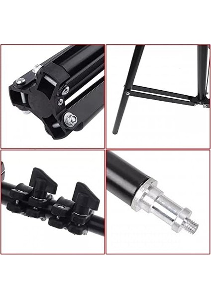 Kamera Işık Ayağı Döküm Demir 940GR Fotoğraf Makinesi Paraflaş Kamera 70 CM-210 cm Açılabilir Katlanabilir Yayıncı Vlog Youtuber Işık Ayağı TR8806 modelleri