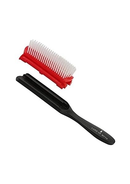 Land Of Myth - LOM1211 Styling Brush 9 Sıra Şekillendirme Fırçası Curly Girl Kıvırcık Kız Metodu Fırçası (Siyah)