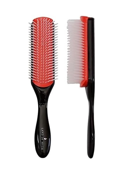 Land Of Myth - LOM1211 Styling Brush 9 Sıra Şekillendirme Fırçası Curly Girl Kıvırcık Kız Metodu Fırçası (Siyah) fiyatları