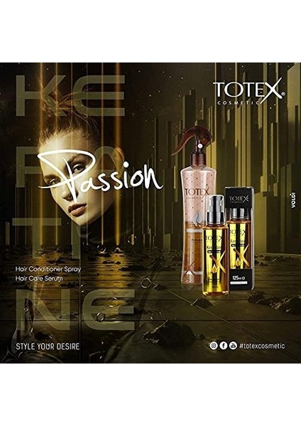 Totex Saç Bakım Serumu Keratin | Onarıcı | Besleyici | Saç Düzleştirici | Ipeksi Pürüzsüz Saçlar | Pompalı Şişe | 125 ml