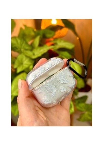 Pro - Pro2 ile Uyumlu Kelebekli Simli Kalın Şeffaf Silikon Kılıf - Beyaz fiyatları