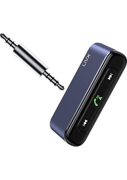 Quick Bluetooth Receiver 3.5mm Jack Aux Wireless Audio Araç Kiti Mikrofonlu Stereo Ses Aktarım Navigasyon Yayını Lıvx-Wac modelleri