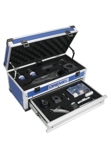 8260 Dünyanın Akıllı ve Fırçasız Motorlu Ilk Çok Amaçlı El Motoru, 2X12 V 3 Ah Lityum Iyon Akü, 5 Bağlantı Parçalı, 65 Aksesuarlı fiyatları