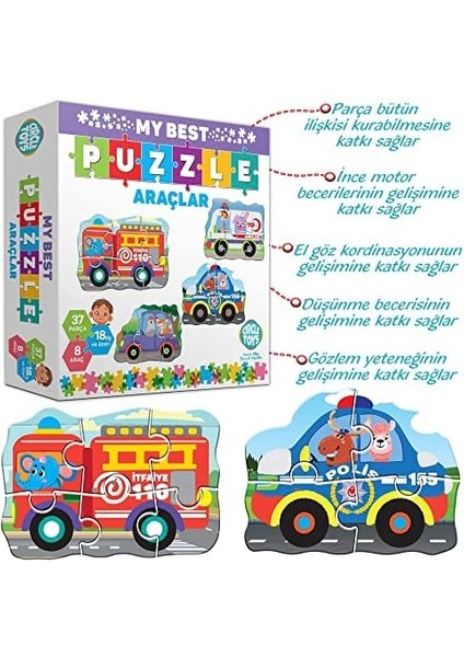 Toys My Puzzle Araçlar modelleri