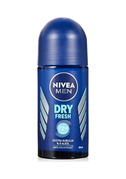 Nıvea Men Erkek Roll On Deodorant Dry Fresh 72 Saat Anti-Perspirant Koruma, Ekstra Kuruluk, 50 ml modelleri
