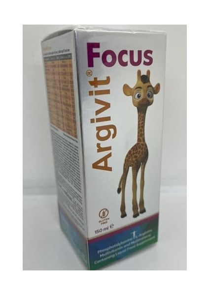 Argivit Focus Fosfotidilserin, L-Arjinin, Multivitamin ve Multimineral Içeren Şurup 150ML 103843
