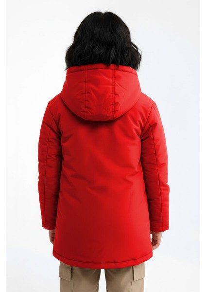 İçi Kürklü Su ve Rüzgar Geçirmez Kapüşonlu Kız Çocuk Mont indirimleri