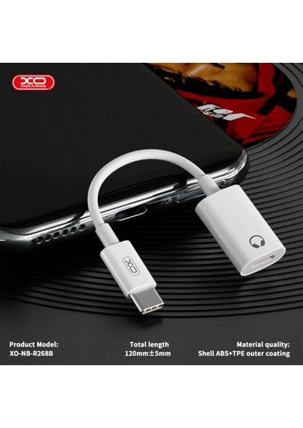 Xo Type-C To Lightning Hd Ses Adaptör Kablosu – Tak Çalıştır, Mikrofon ve Müzik Desteği, Hd Ses Kalitesi, Geniş Uyumluluk, Kablolu Kontrol, NB-R268B, ile Uyumlu, Beyaz fiyatları