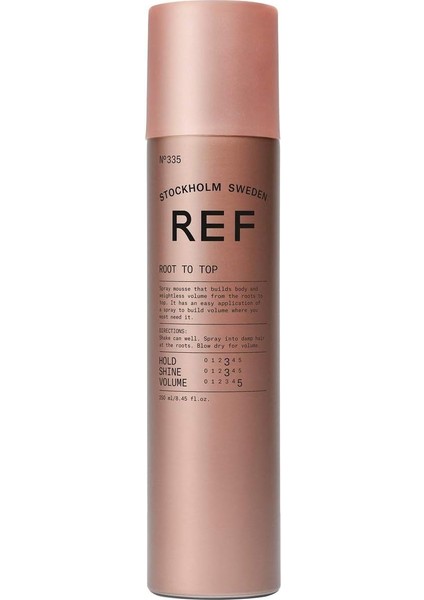 Ref Root To Top N°335 250 ml Çok Yönlü Esnek Saç Modelleri Için Şekillendirilebilir Hacim Sağlayan Sprey