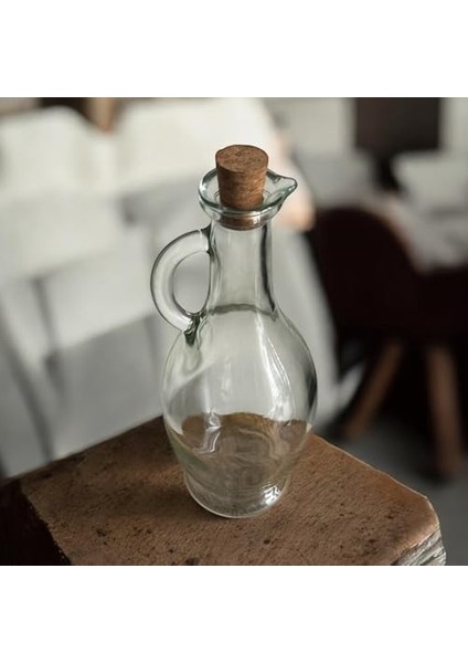 500 ml Cam Yağdanlık & Sirkelik – Şık Tasarım, Tutma Sapı ve Mantar Kapak, Yağ ve Sirke Sunumu Için Mükemmel fiyatları