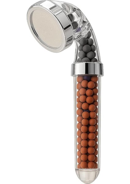 Mineral Taşlı Filtreli El Tipi Duş Başlığı – Yüksek Basınçlı Su Akışı, Cilt Dostu, Su Tasarruflu