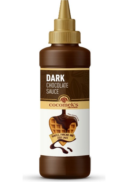 Bitter Çikolatalı Waffle Krep Pankek Sosu 300 gr