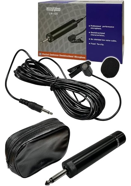 LM-120 Kablolu Ultra Hassas Cami Yaka Mikrofonu
