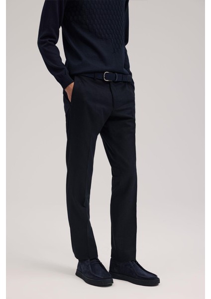 Lacivert Regular Fit Kumaş Pantolon