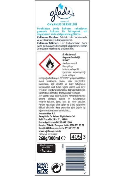Aerosol Okyanus Sessizliği Oda Kokusu 300 ml (1 x 300 Ml) fiyatları