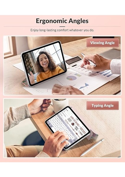 Case For New iPad (A16) 11TH Generation 2025/ 10TH Generation 2022, iPad 11 Inch/ 10.9 Inch Case With Soft Tpu Translucent Frosted Back Cover, Auto Wake/sleep, Support Touch Id, Fragrant Flowers indirimleri