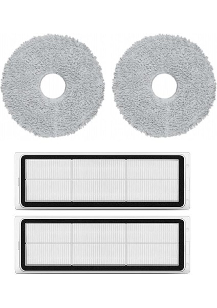 S10+(S10T Değil) Uyumlu Yedek Mop ve Hepa Filtre-4 Parça
