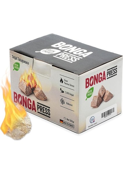 Soba, Şömine, Mangal Tutuşturucu 35 Adet 500 gr - Jel ve Çıra Alternatifi Doğal Odun Yünü Press