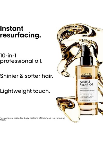 Professionnel Paris Serie Expert Absolut Repair 10 In 1 Yıpranmış Saçlar Için 10 Etkili Mucize Saç Bakım Yağı 90ML modelleri