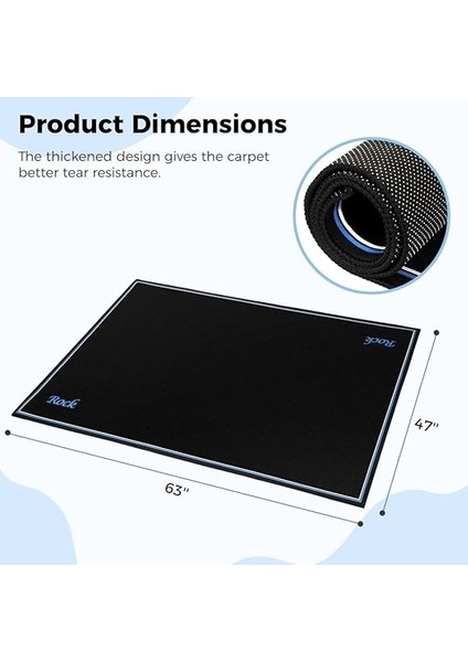 Halı, Elektrikli Davul Mat, Caz Davul Kitleri Için Ses Geçirmez Halı, 47 x 63, Davul Aksesuarları fiyatları