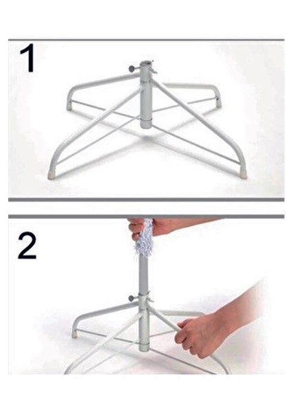 Demir Ayak Yılbaşı Ağacı İçin 150-180-210 cm Nikel Malzeme ile Dayanıklı Tasarım modelleri