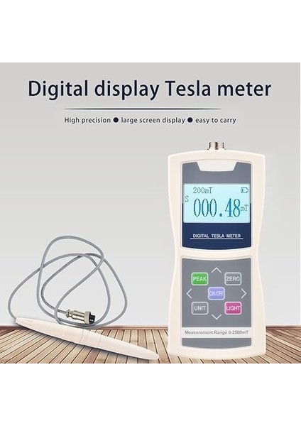 Dijital Tesla Metre Gaussmetre Otomatik Aralık 200MT/ 2000MT Standart Radyal Hall Probe Plastik Kutu ile Yüksek Doğruluk Duyarlı Yüzey Manyetik Alan Test Cihazı fiyatları