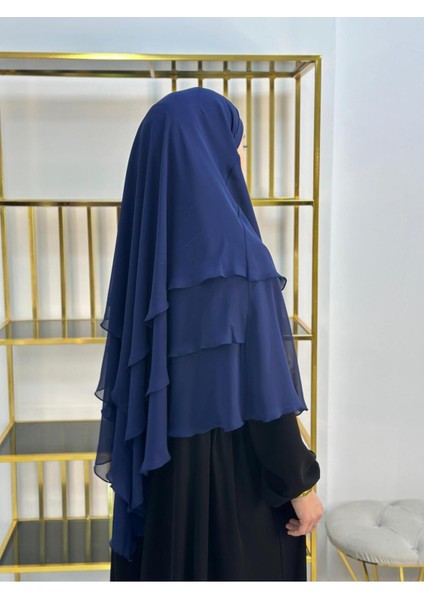 Tesettür Şifon Sufle,hazır Peçeli, Khımar ,hicap,siyah modelleri