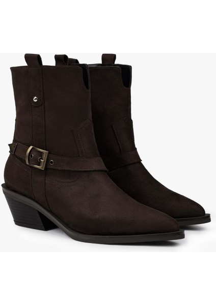 Kadın Arden Acı Kahve Süet Kovboy Bot fiyatları
