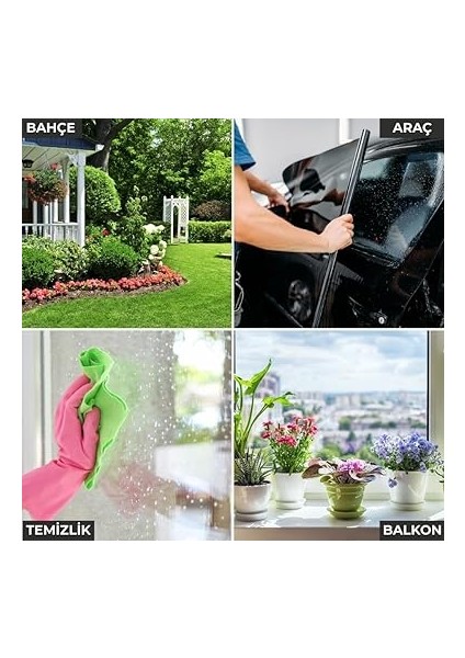 Çiçek Sulama Robotu, 2 Püskürtme Modlu, Type-C Şarjlı, Iç ve Dış Mekan Kullanımı fırsatları