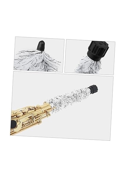2ADET Alto Saksafon Temizlik Fırçası Pamuk Ipli Dış Yüzeyler Için Etkili Temizlik Aksesuarı modelleri