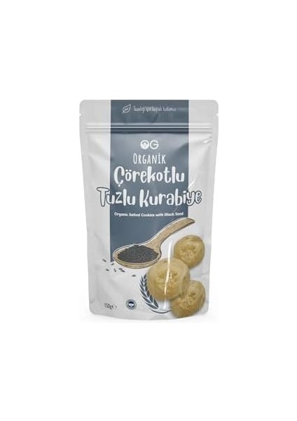 Og Organik Çörekotlu Tuzlu Kurabiye 150 gr
