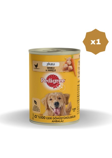 Konserve Köpek Maması Tavuklu 400 gr - (1 Adet)