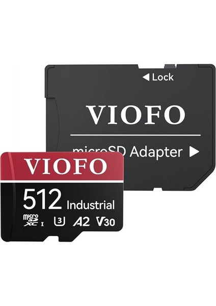 High Endurance 512GB Class 10 A2 V30 100MB/S Okuma 90MB/S Yazma Micro Sd Hafıza Kartı