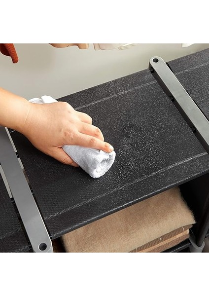 6'lı Küp Kitaplık, Dıy, Oturma Odası Için Organizatör, Siyah LSN63H fırsatları