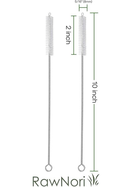 2 Içme Saman Temizleme Fırçası Uzun - Paslanmaz Çelik Içecek Pipetleri Için Kıl Temizleyici Cam Yıkama Için Ağır Hizmet Fırçaları Silikon Metal Pipetler Çaydanlık Bacalı Mini Mikro Şişe fiyatları