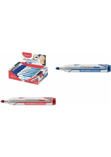 Kuru Silinebilen Jumbo Keçeli Kalem, Mavi