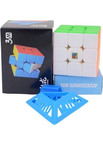 Meilong 3m 3x3 Manyetik Profesyonel Rubik Küp Speed Cube
