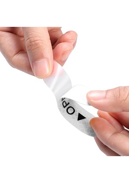 Açık Uyarı Reflektör Etiketi,araba Kapısı Için 4 Adet Reflektörlü Açık Istemi Çıkartmalar, 9,6 cm Otomatik Güvenlik Uyarı Çıkartmaları, Gece Görünürlüğü Çarpışma Önleyici Koruyucu Şerit, Beyaz modelleri