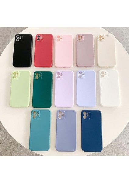 11 ile Uyumlu 12 Görünümlü Köşeli Liquid Içi Kadife Silikon Kılıf-Bordo fiyatları