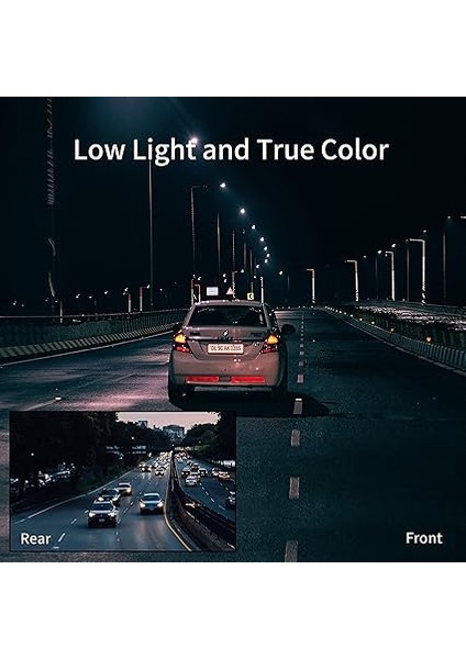 360 G500H Ön 2k-Arka 1080P 160° Geniş Açı Gece Görüşü Dahili Gps Akıllı Araç Içi Kamera fırsatları