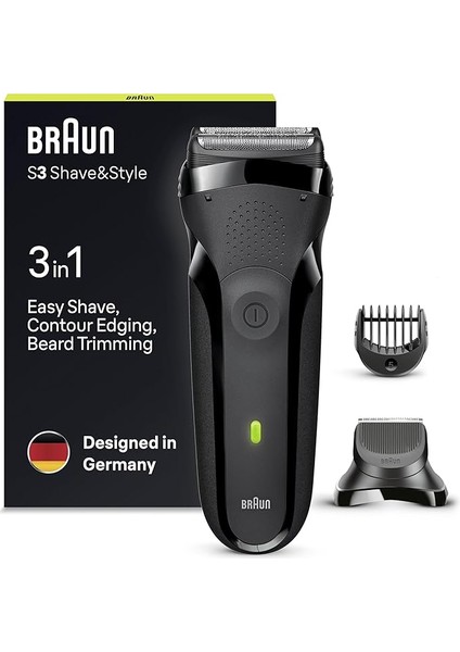 3 Serisi 300 Bt Blk 3’ü 1 Arada,kablosuz ve Kuru Kullanım Tıraş Makinesi/traş Makinesi