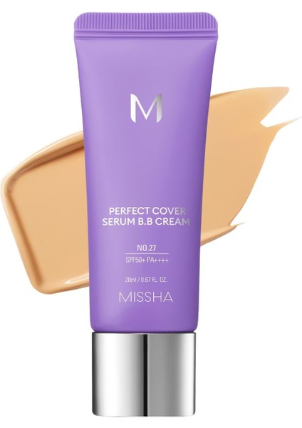 Mıssha Yaşlanma Karşıtı Bakım ve Aydınlık Görünüm Sunan M Perfect Cover Serum Bb Cream (No:27)