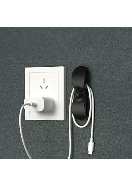 Yapışkanlı Kablo Düzenleyici Çok Amaçlı Organizer Kablo Sarma Aparatı Siyah 2 Adet fiyatları