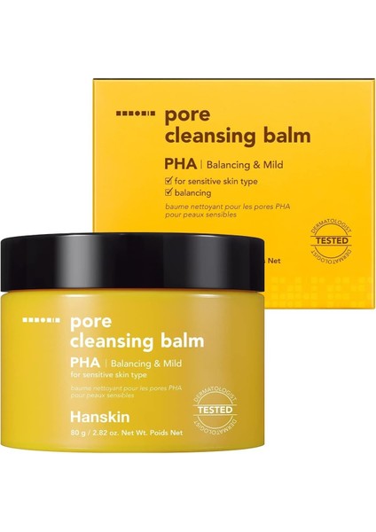 Hanskin Pore Cleansing Balm Bha - Hassas ve Kuru Ciltler Için Gözenek ve Makyaj Temizleme Balmı