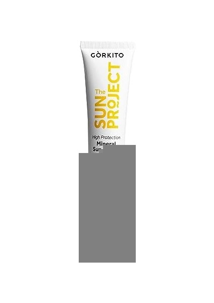 Görkito The Sun Project Yüksek Korumalı AYDINLATICI%100 Mineral Güneş Kremi High Protection Mineral Sun Cream 50+ Spf Pa++++ 40 ml