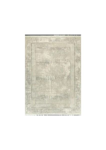 Cuervo Çerçeveli Krem Polipropilrn ve Polyester Makine Halısı