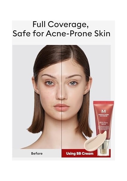 Mıssha M Perfect Cover Yoğun Kapatıcı Etkili Bb Krem No.21 Açık Bej SPF42/PA+++, 50ML modelleri